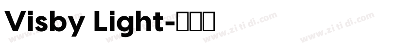 Visby Light字体转换